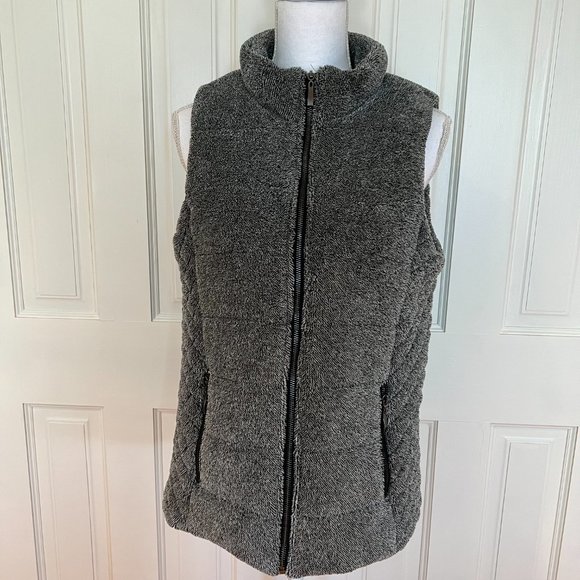 New LEMON TART Skyros Textured Fleece Vest - Picture 1 of 9